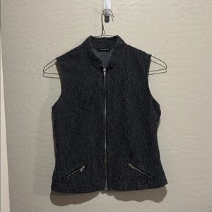 Samuel Dong Black Patterned Vest